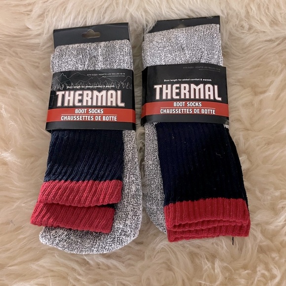 NWT 2/Pair Thermal Boot Socks - Picture 1 of 4